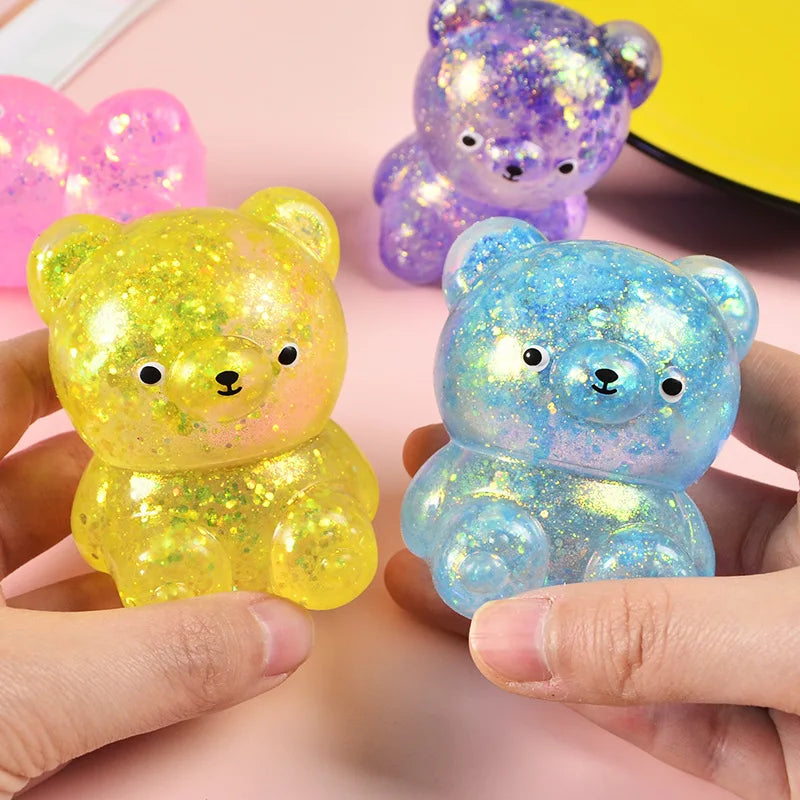 Squishy Ours Gummy Anti-Stress Pailleté
