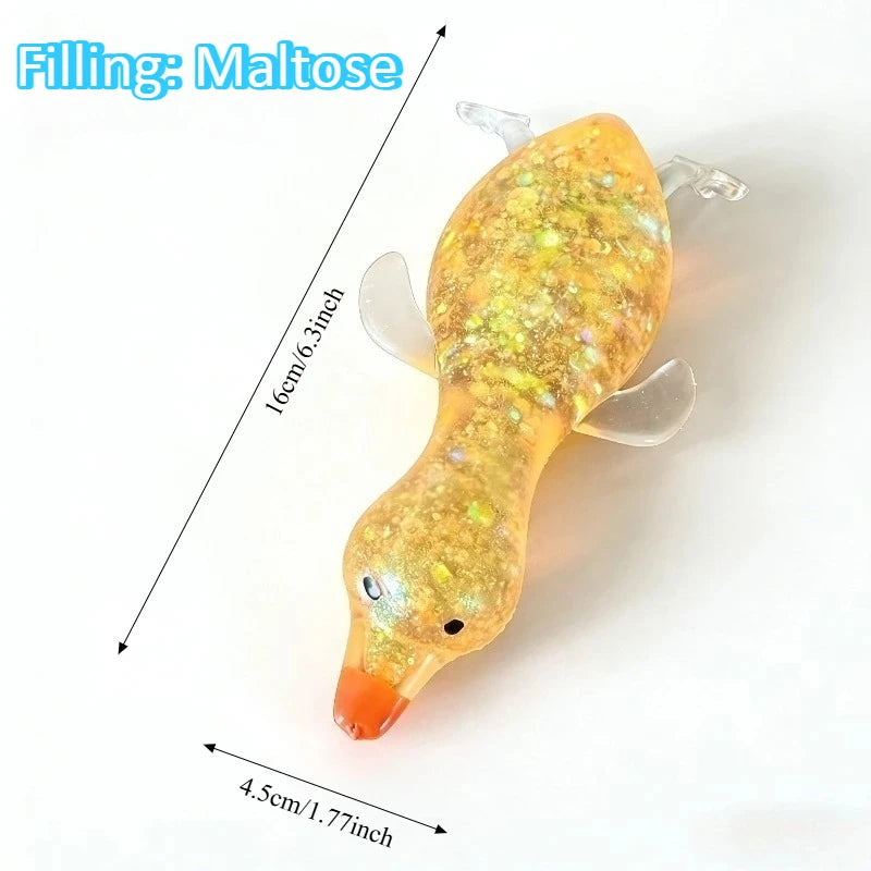 Mini squishy canard kawaii à presser