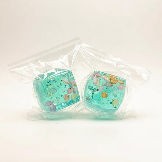 Squishy cube maltose gel transparent à presser