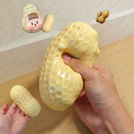 Squishy cacahuète anti-stress à presser au bureau