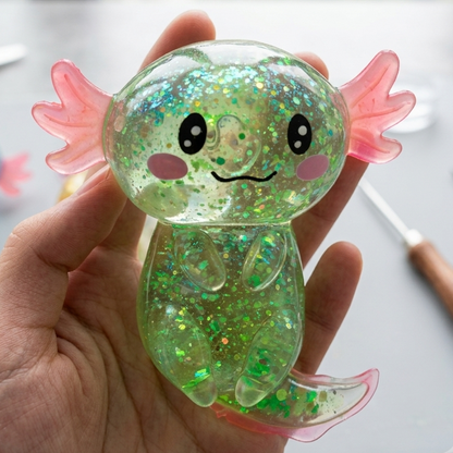 Squishy Axolotl Maltose Anti-Stress Étirable
