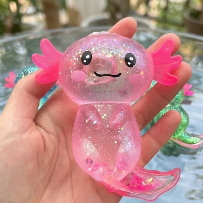 Squishy Axolotl Maltose Anti-Stress Étirable