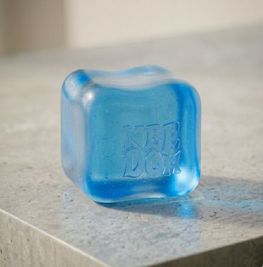 Squishy Nee Doh cube gel sensoriel à presser