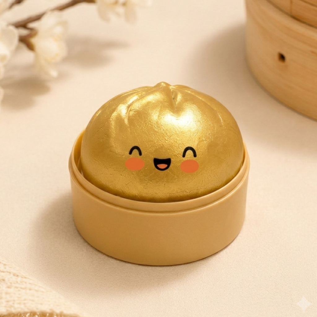 Squishy dumpling mystère doré mat, version collector