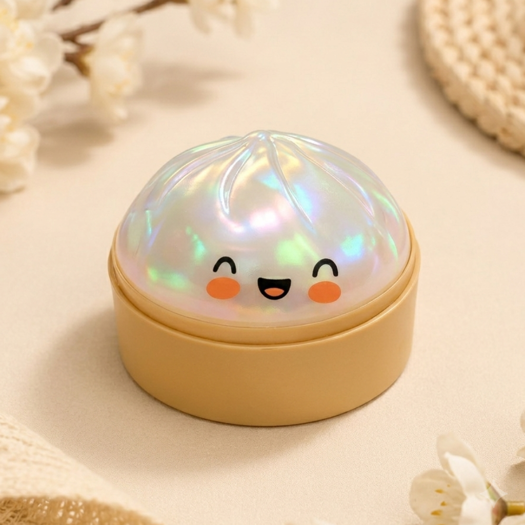 Squishy dumpling mystère coloris nacré irisé kawaii