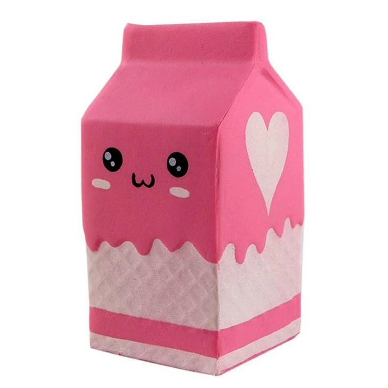Squishy brique de lait coloris blanc kawaii