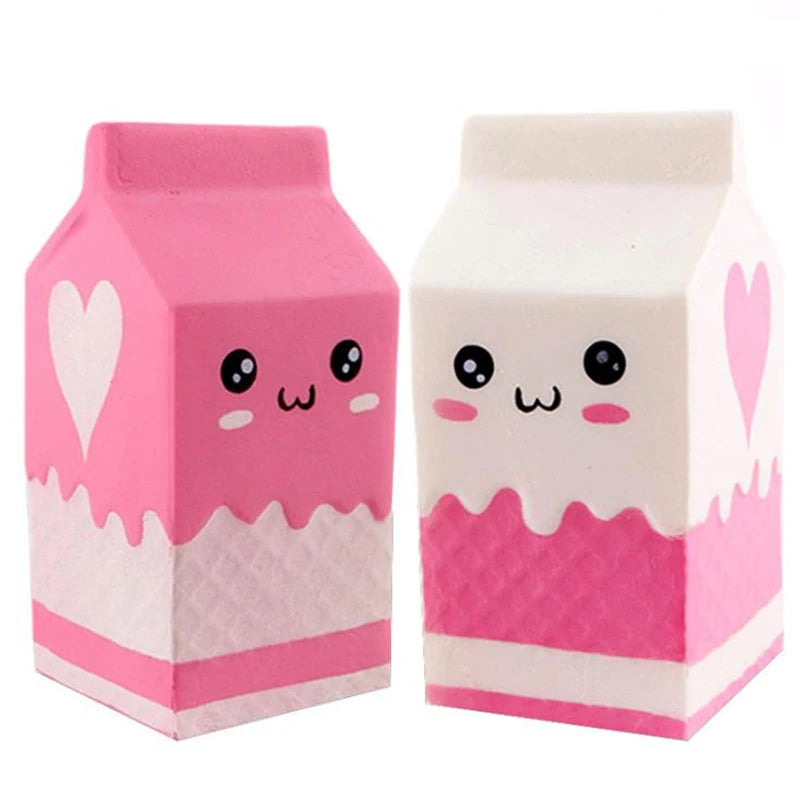 Squishy brique de lait géante anti-stress parfumée