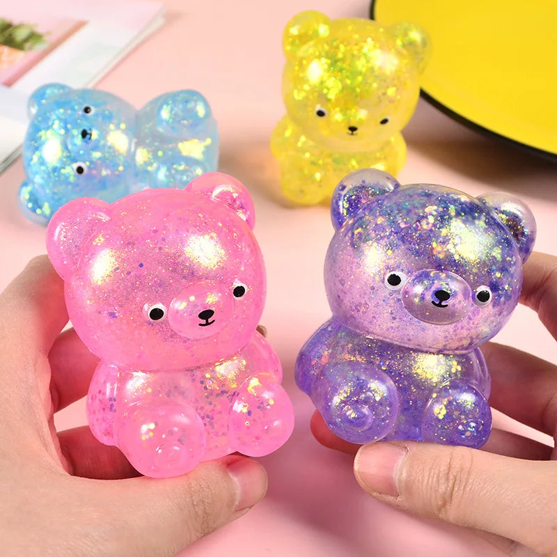 Squishy Ours Gummy Anti-Stress Pailleté