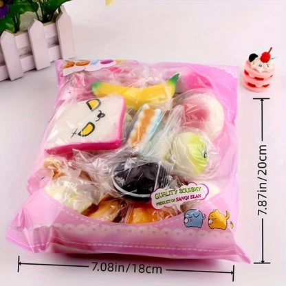 Pack 10 Mini Squishies Kawaii Anti-Stress Assortis