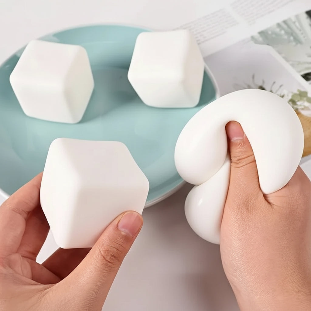 Squishy tofu sensoriel anti-stress à retour lent