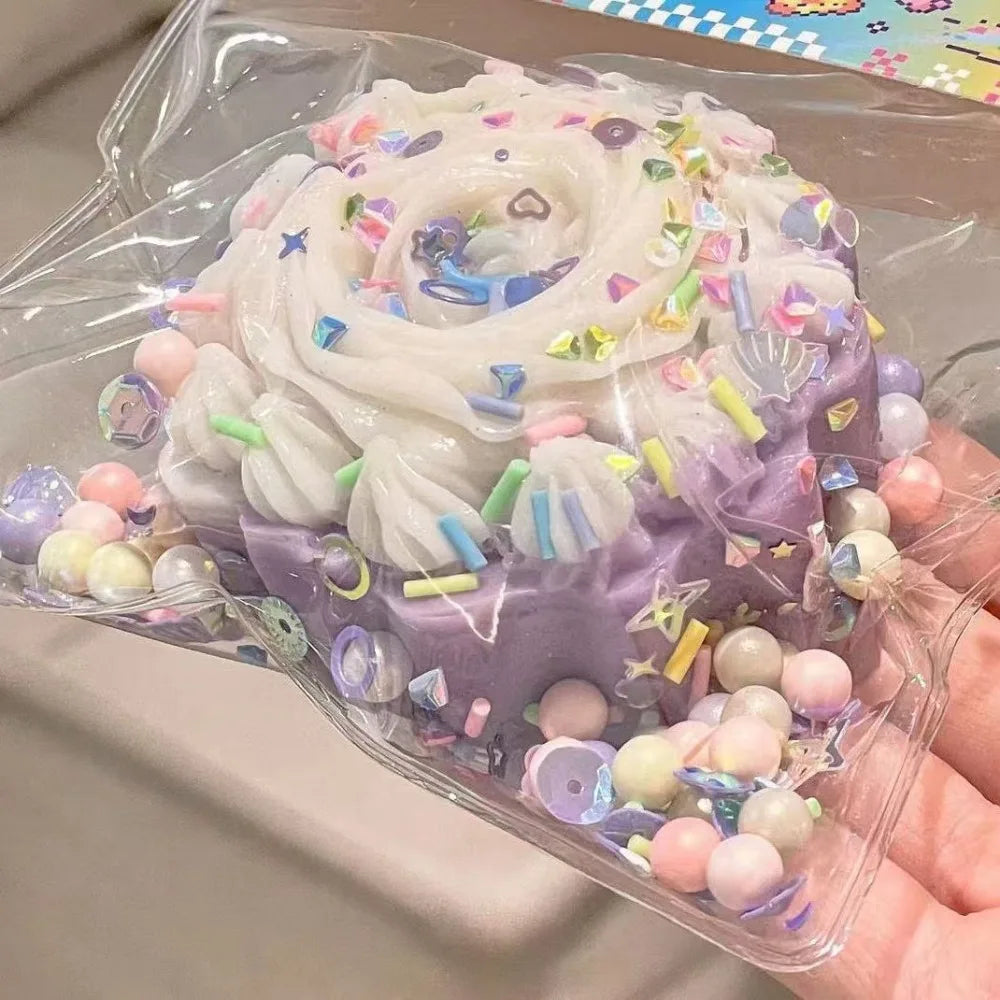 Squishy gâteau géant kawaii à presser