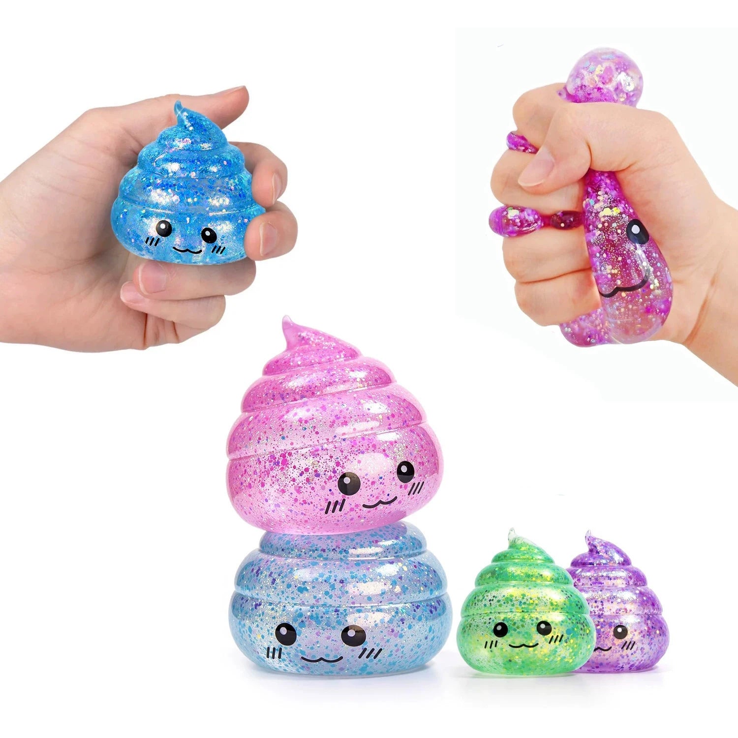 Squishy caca drôle gel à étirer et tordre