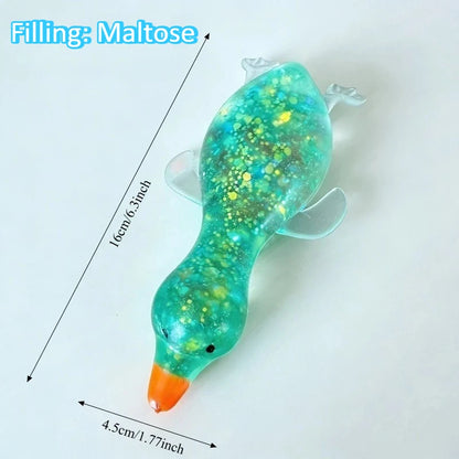 Squishy canard étirable tenu en main