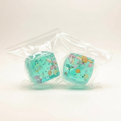 Squishy cube maltose gel transparent à presser