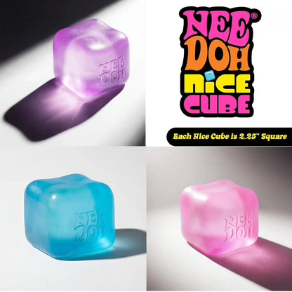 Squishy Nee Doh cube gel violet sensoriel