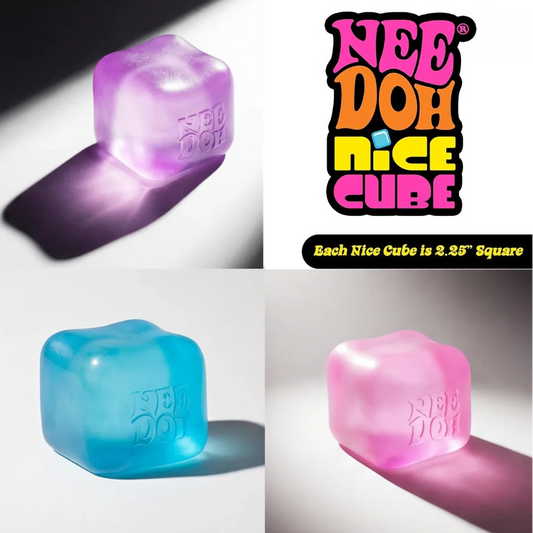 Squishy Nee Doh cube gel violet sensoriel