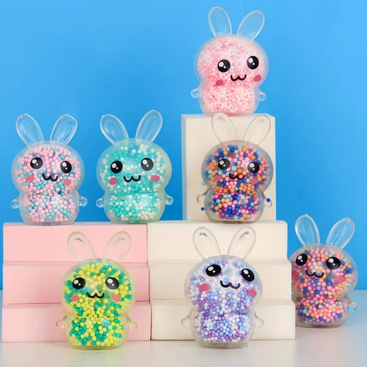Squishy lapin anti-stress dans plusieurs coloris pastel