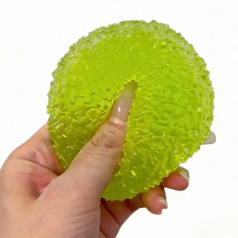 Squishy mochi boule glace cyan kawaii anti-stress