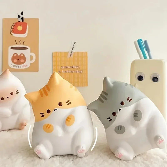 Squishy chat kawaii mini coloris orange kawaii