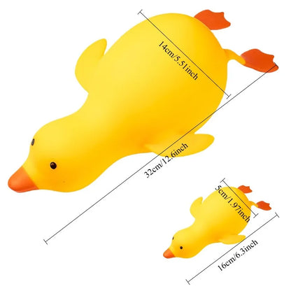 Squishy canard kawaii coloris orange anti-stress