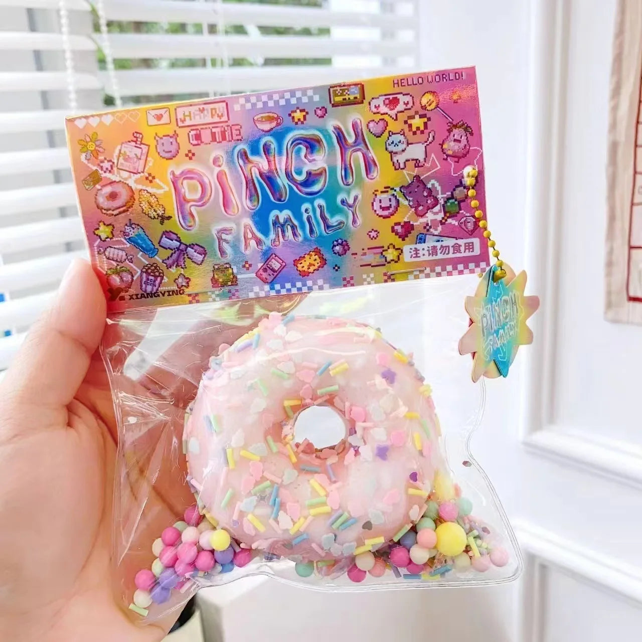 Squishy gâteau croqué anti-stress