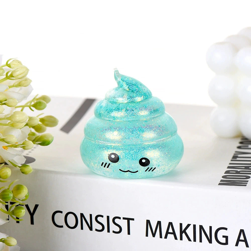Squishy caca drôle cadeau prank tenu dans la main