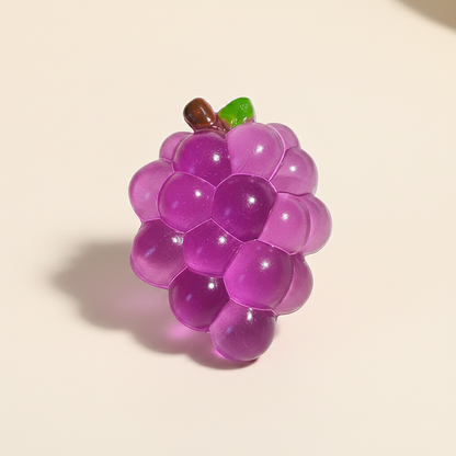 Pack squishy food kawaii : fraise, grappe de raisin et dumpling à retour lent