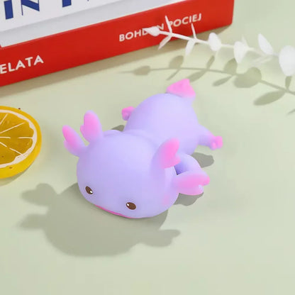 Squishy axolotl kawaii texture mousse PU à retour lent