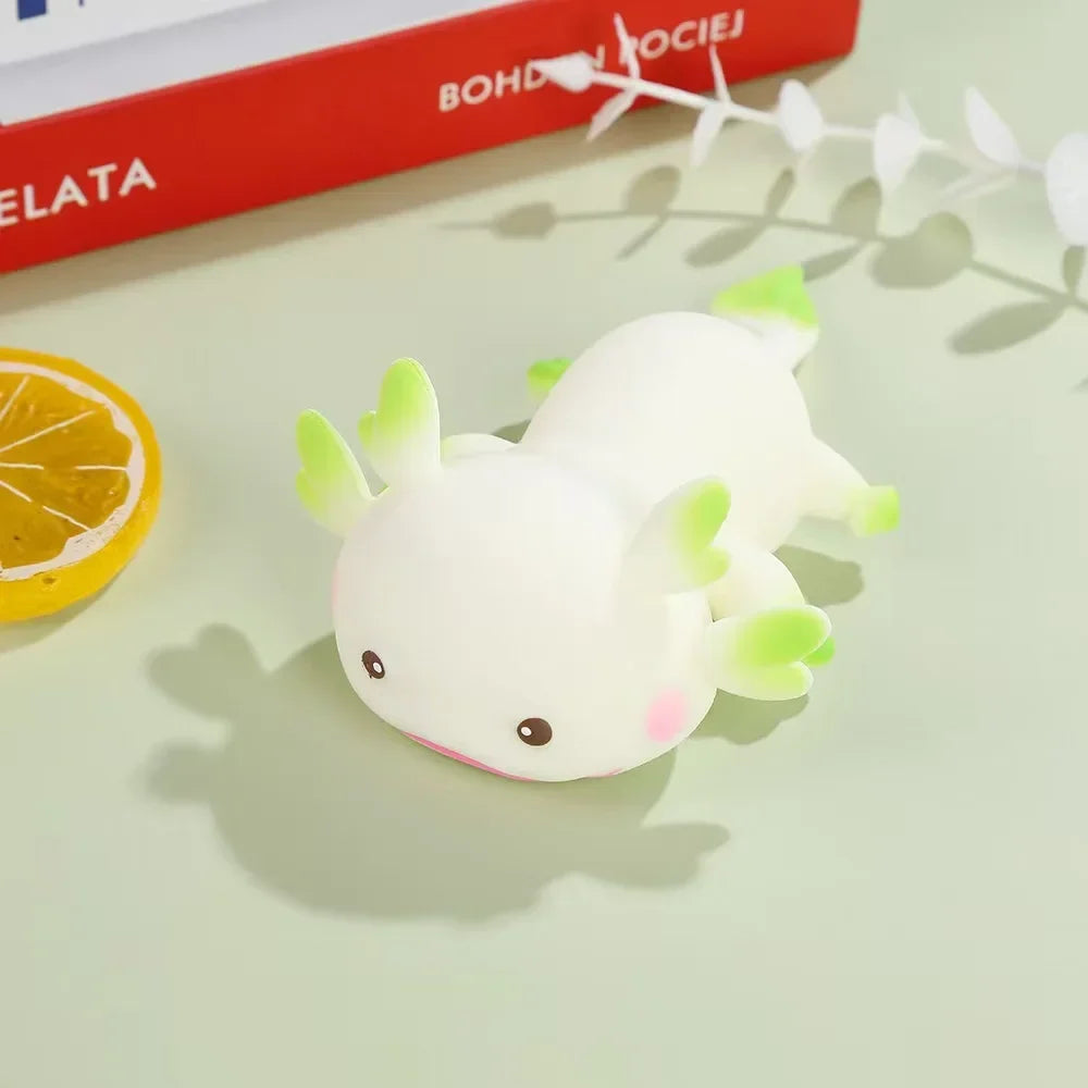 Squishy axolotl kawaii format mini dans la main