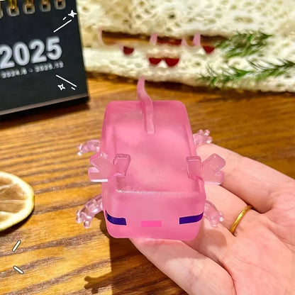Squishy axolotl étirable coloris rose